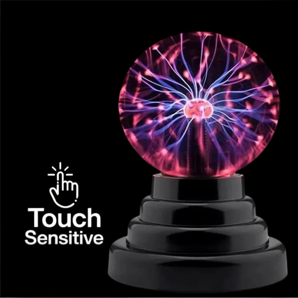Magic Plasma Ball Lamp Touch Glass LED Night Light for Kids Bedroom Decor Christmas Party Atmosphere Lighting Birthday Gift Toy