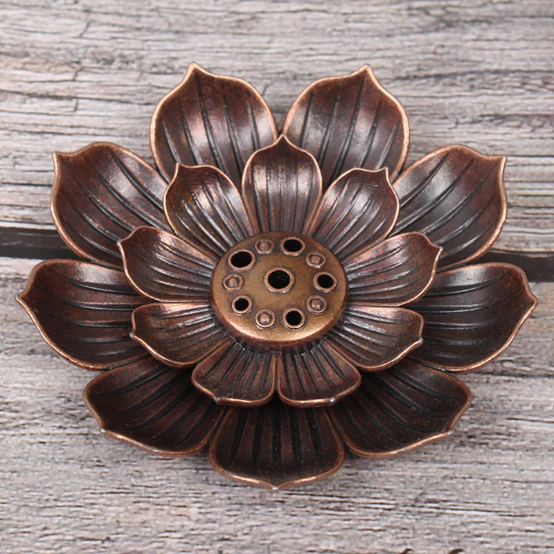 1PC Alloy Incense Burner Stick Holder Lotus Incense Burner 12 Styles