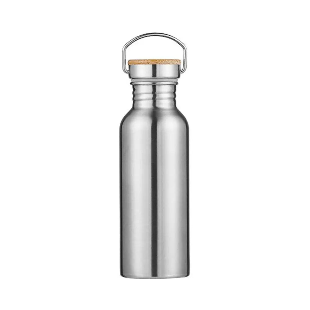 Stainless Steel Sports Fitness Bottle Bicycle Water Bottle Single Walled Insulated Metal Flask