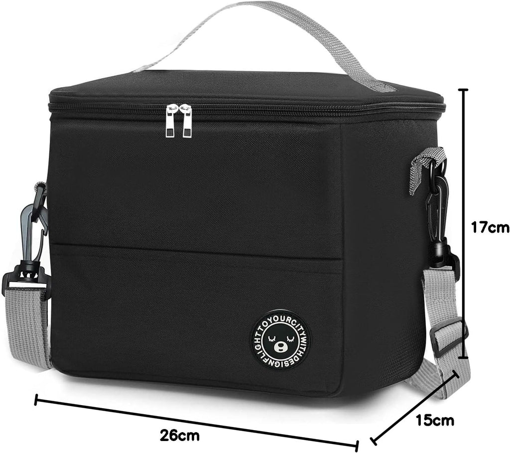 Lunch Bag, Insulated 7.9L Cooler Bag Waterproof Leak-Proof for Outdoor, Beach, Camping, BBQ, Travel