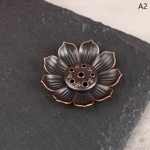 1PC Alloy Incense Burner Stick Holder Lotus Incense Burner 12 Styles