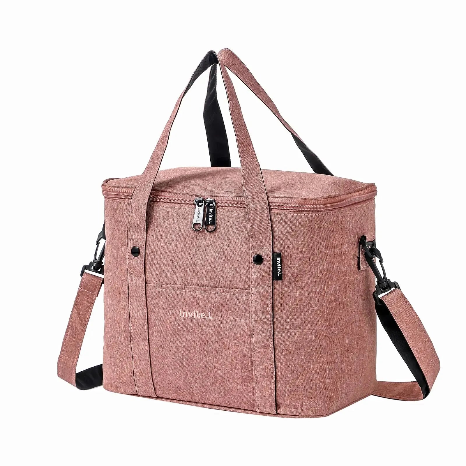 1Pc Insulated Lunch Bag for Men/Women, Reusable Large Lunch Cooler Box Tote Shoulder Strap for Work Office Picnic Beach Travel